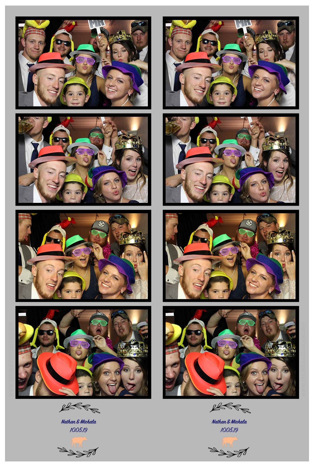 Michala Binkly & Nathan Hall Wedding Reception | View more photos from the event at gallery.photoboothcincy.com/u/PhotoBoothCincy/Michala-Binkly-Nathan-Hall-Wedding-Reception